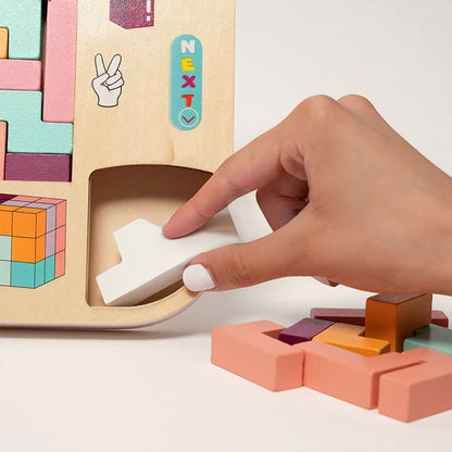 Tetris en bois Montessori